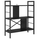 Bogreol Sort eg 75 x 30 x 91 cm Konstrueret træ