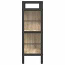 Bogreol 5 niveauer 75 x 30 x 91 cm Konstrueret træ Sonoma eg