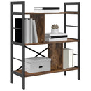 Bogreol Røget eg 75 x 30 x 91 cm Konstrueret træ