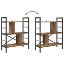 Bogreol Gammelt træ 75 x 30 x 91 cm Konstrueret træ