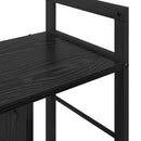 Bogreol Sort eg 75 x 30 x 58,5 cm Konstrueret træ