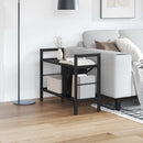Bogreol 3 niveauer 75 x 30 x 58,5 cm Konstrueret træ Sort eg