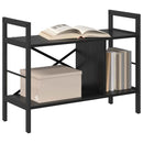 Bogreol Sort eg 75 x 30 x 58,5 cm Konstrueret træ
