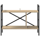 Bogreol 3 niveauer 75 x 30 x 58,5 cm Konstrueret træ Sonoma eg