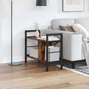 Bogreol 3 niveauer 75 x 30 x 58,5 cm Konstrueret træ Røget eg