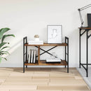 Bogreol 3 niveauer 75 x 30 x 58,5 cm Konstrueret træ Røget eg