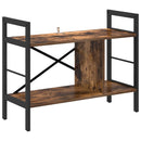 Bogreol Røget eg 75 x 30 x 58,5 cm Konstrueret træ