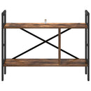 Bogreol 3 niveauer 75 x 30 x 58,5 cm Konstrueret træ Røget eg