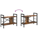 Bogreol Røget eg 75 x 30 x 58,5 cm Konstrueret træ