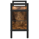 Bogreol Røget eg 75 x 30 x 58,5 cm Konstrueret træ
