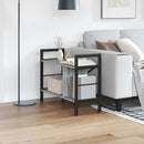 Bogreol 3 niveauer 75 x 30 x 58,5 cm Konstrueret træ Grå Sonoma
