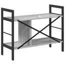Bogreol Grå Sonoma 75 x 30 x 58,5 cm Konstrueret træ
