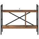 Bogreol Gammelt træ 75 x 30 x 58,5 cm Konstrueret træ