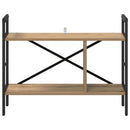 Bogreol 3 niveauer 75 x 30 x 58,5 cm Konstrueret træ