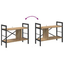 Bogreol 3 niveauer 75 x 30 x 58,5 cm Konstrueret træ