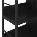 Bogreol Sort eg 82 x 32 x 144,5 cm Konstrueret træ