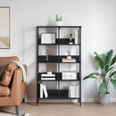 Bogreol Sort eg 82 x 32 x 144,5 cm Konstrueret træ