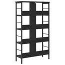 Bogreol Sort eg 82 x 32 x 144,5 cm Konstrueret træ