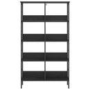 Bogreol Sort eg 82 x 32 x 144,5 cm Konstrueret træ