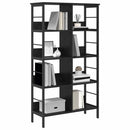 Bogreol Sort eg 82 x 32 x 144,5 cm Konstrueret træ