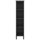 Bogreol Sort eg 82 x 32 x 144,5 cm Konstrueret træ