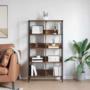 Bogreol Røget eg 82 x 32 x 144,5 cm Konstrueret træ