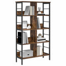 Bogreol Røget eg 82 x 32 x 144,5 cm Konstrueret træ