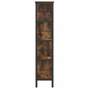 Bogreol Røget eg 82 x 32 x 144,5 cm Konstrueret træ