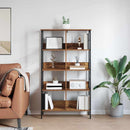 Bogreol Gammelt træ 82 x 32 x 144,5 cm Konstrueret træ