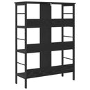 Bogreol Sort eg 82 x 32 x 112 cm Konstrueret træ