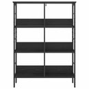 Bogreol Sort eg 82 x 32 x 112 cm Konstrueret træ