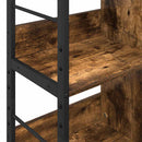 Bogreol Røget eg 82 x 32 x 112 cm Konstrueret træ