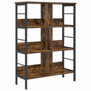 Bogreol Røget eg 82 x 32 x 112 cm Konstrueret træ