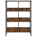Bogreol Røget eg 82 x 32 x 112 cm Konstrueret træ