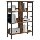 Bogreol Røget eg 82 x 32 x 112 cm Konstrueret træ