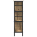 Bogreol Artisan Egetræ 82 x 32 x 112 cm Konstrueret træ