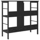 Bogreol Sort eg 82 x 32 x 79 cm Konstrueret træ