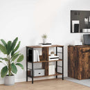 Bogreol Røget eg 82 x 32 x 79 cm Konstrueret træ