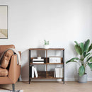 Bogreol Røget eg 82 x 32 x 79 cm Konstrueret træ