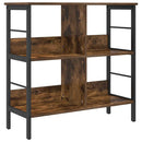 Bogreol Røget eg 82 x 32 x 79 cm Konstrueret træ
