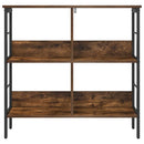 Bogreol Røget eg 82 x 32 x 79 cm Konstrueret træ