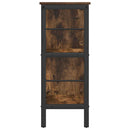 Bogreol Røget eg 82 x 32 x 79 cm Konstrueret træ