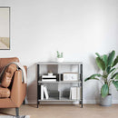 Bogreol Grå Sonoma 82 x 32 x 79 cm Konstrueret træ