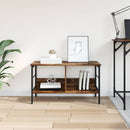 Bogreol Røget eg 82 x 32 x 47 cm Konstrueret træ
