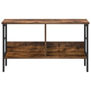 Bogreol Røget eg 82 x 32 x 47 cm Konstrueret træ