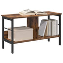 Bogreol Røget eg 82 x 32 x 47 cm Konstrueret træ
