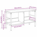 Bogreol Gammelt træ 82 x 32 x 47 cm Konstrueret træ