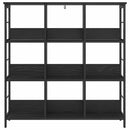 Bogreol Sort eg 102 x 32 x 104,5 cm Konstrueret træ