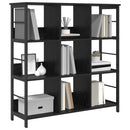 Bogreol Sort eg 102 x 32 x 104,5 cm Konstrueret træ