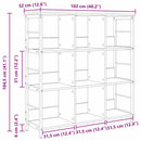 Bogreol Sonoma eg 102 x 32 x 104,5 cm Konstrueret træ